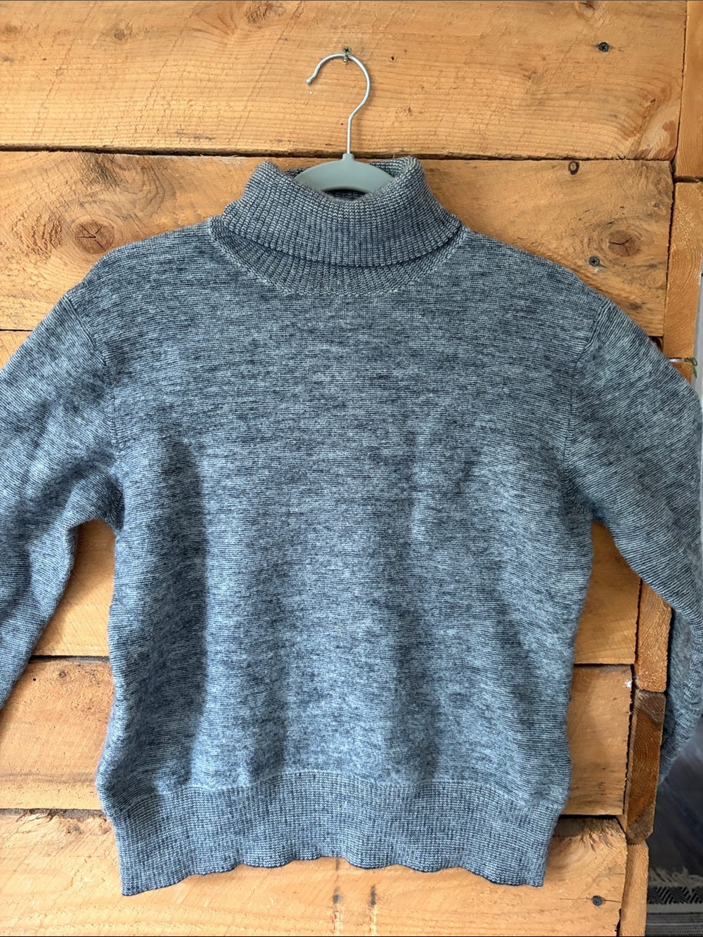 Banana Republic Heather Gray Turtleneck Sweater